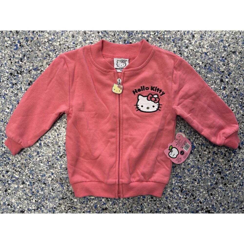 Pink Hello Kitty Cozy Full-zip Jacket Size 12 Months NWT